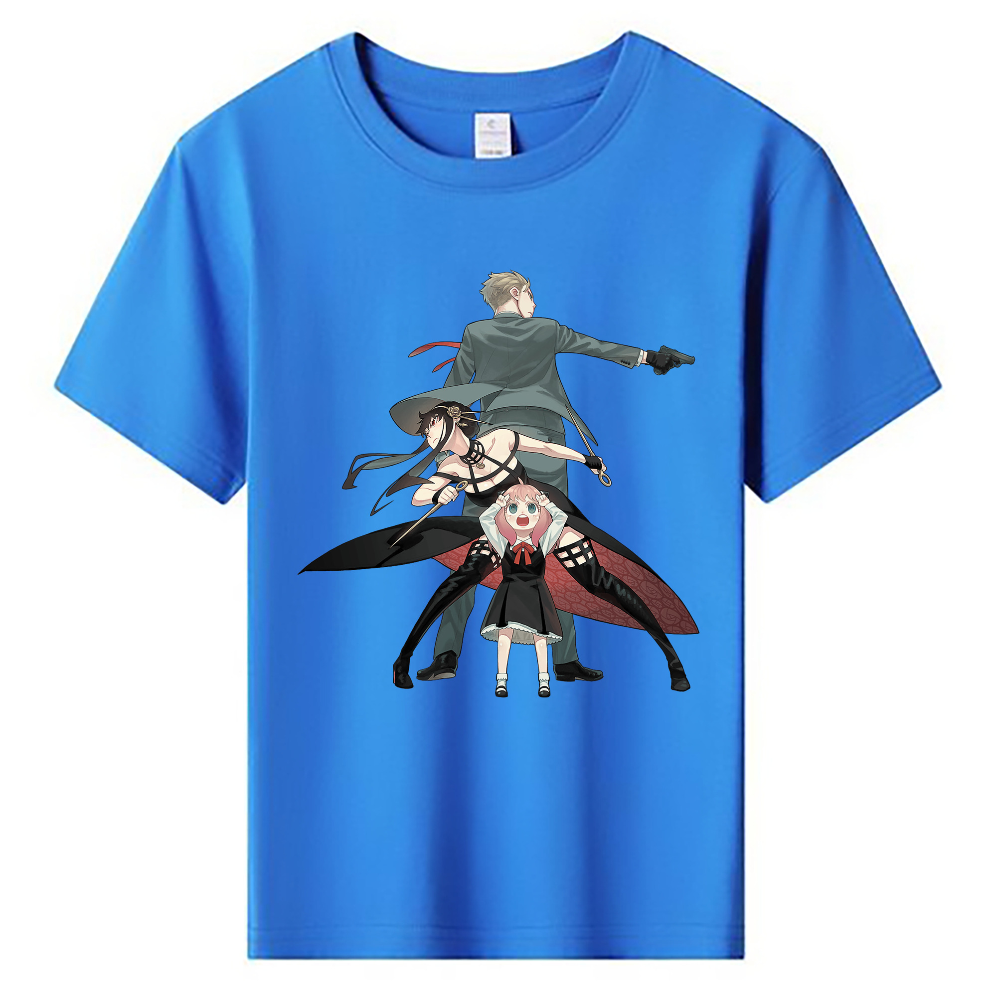 （画像用） SPY×FAMILY间谍家家酒 綿100％キッズTシャツ（フロントプリント）
